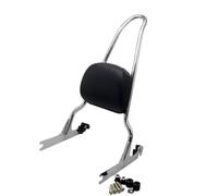 Pad Backrest Motorcycle Rear Passenger Backrest For Softail For Springer FXST FXSTC FXSTB FLSTF For Fat Boy 06-UP Accessories Chrome(Chrome)