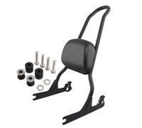 Pad Backrest Motorcycle Rear Passenger Backrest For Softail For Springer FXST FXSTC FXSTB FLSTF For Fat Boy 06-UP Accessories Chrome(Black)