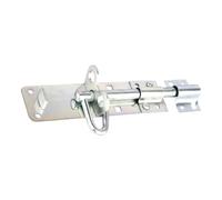 Pad Bolt - Solid Steel Lockable Door & Gate Bolt - Ideal for Gates, Garages & Sheds - Hardware Fittings Included (200mm)