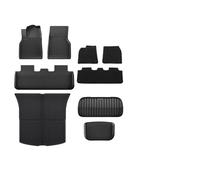 Pad Cargo Tray Protector Liners For Tesla For Model Y 2025 2026 Juniper Floor Mats Non-Slip Front Rear Cargo Liner Seat Backrest Pad Trunk(Y 9pcs with Carpet L)