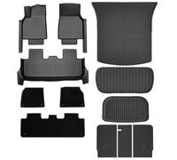 Pad Cargo Tray Protector Liners For Tesla For Model Y For Juniper 2025 TPE Floor Liners Fully Surrounded Mats With Door Sill Protector Front Rear Cargo Liner Juni(12PCS Full Set)