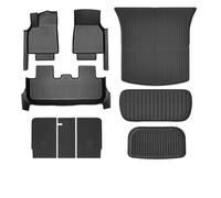 Pad Cargo Tray Protector Liners For Tesla For Model Y For Juniper 2025 TPE Floor Liners Fully Surrounded Mats With Door Sill Protector Front Rear Cargo Liner Juni(9PCS Set)