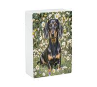 Pad Dachshund Cigarette Case Stylish Lightweight Pocket Holder Case for Smoke Waterproof Cigarette Dispenser Cigarettes Accessories for Outdoor Camping Hiking