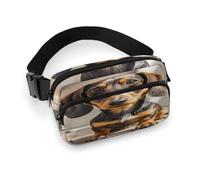 Pad Dachshund Dog Fanny Pack Belt Bag with Adjustable Strap Fashion Waist Bag for Outdoor Sports Hiking