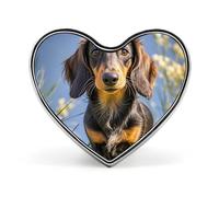 Pad Dachshund Lapel Pin Fashion Brooch Pin Cute Button Badges Round Button Pins Enamel Pins Metal Pins back for Hat Shirt Clothing Bags Decoration