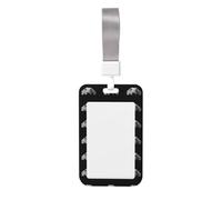 Pad Dachshund Printed Id Badge Holder with Neck Strap Vertical Waterproof Name Card Holder for Office School