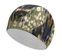 Pad Dachshund Swim Cap Comfortable Shower Caps for Drag Reduction and Hair Protection Durable Soft Elastic Bathing Cap Keep Hairstyle Unchanged for Women and Men