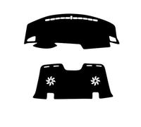 Pad Dash Mat Carpet For Civic 2016-2021 Front And Rear Center Console Sunshade And Heat Insulation Decorative Pads(Black)