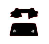 Pad Dash Mat Carpet For Sixth Generation For Camry 2007-2011 Front And Rear Center Console Sunshade And Heat Insulation Decorative Pads(Red)
