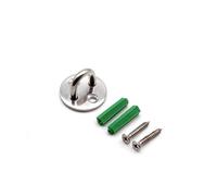Pad Eye Hooks, 1pcs Hook W/Screw U-Shape Lock up Hanger Stainless Steel Pad Eye Plate 33mm/40mm/50mm(Silver,S)