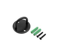 Pad Eye Hooks, 1pcs Hook W/Screw U-Shape Lock up Hanger Stainless Steel Pad Eye Plate 33mm/40mm/50mm(Black,L)