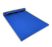 Pad Floating Mat - Floating Water Mat,Floating Mat for Lake, 3-Layer Tear-Resistant XPE Foam,Elastic Bungee Tether for Lake, Beach, Ocean, Pool,Blue,500x90x 3.3cm