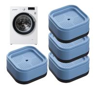 Pad Furniture Riser, Washing Machine Pads, 2.76x2.76x1.57 Inches Heavy-Duty Shock Absorbing Rubber Feet, Floor Protector Anti Slip Cushion for Dorm Home Living Room Appliances Table Desk