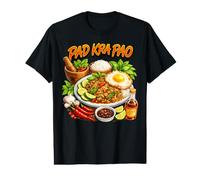 Pad KRA Pao Thai Food Lover Spicy Culinary Art Value Graphic T-Shirt
