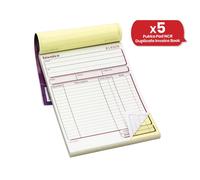 Pad, Ncr Duplicate Invoice Book 137 X 203Mm - Pack of 5 Pukka Multi One Size