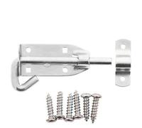 Pad Slide Bolt Galvanised Steel Shed Gate Door Lock Latch 6" & Screws 150mm