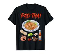PAD Thai Lover Shrimp Noodles Asian Cuisine Foodie Value Graphic T-Shirt