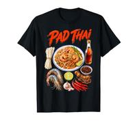 PAD Thai Recipe Shrimp Spicy Noodle Dish Food Lover Value Graphic T-Shirt