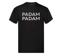 PADAM PADAM Kylie T-Shirt Unisex Glitter Logo Cotton Tee S-5XL Black