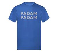 PADAM PADAM Kylie T-Shirt Unisex Glitter Logo Cotton Tee S-5XL Royal