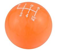 Padaodao 5 Speed Car Shift Knob Gear Shifter Handle Head Upper Left R for Most Manual Transmission Vehicles SUV Trucks, Orange