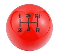 Padaodao 5 Speed Gear Knob Car Shift Lever Handle Stick Head Fit Most Manual Transmission Vehicles SUV Truck, Red