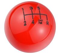 Padaodao 5 Speed Gear Knob Grip Stick Shift Red Handle for Most Manual Transmission Vehicles SUV Trucks