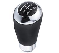 Padaodao 5 Speed Gear Knob Leather Lever Stick Shifter Aluminum Alloy Shift Head fit Most Manual Transmission SUV Truck Cars, Black