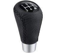 Padaodao 5 Speed Gear Knob Leather Shift Handle Lever Stick Shifter for Most Automatic Transmission Vehicles SUV Trucks Cars, Black