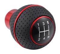 Padaodao 5 Speed Gear Knob Shift Lever Head Car Stick Shifter Handle for Most Manual Automatic Transmission Trucks SUV, Red