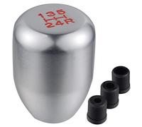 Padaodao 5 Speed Shift Knob Transmission Gear Stick Aluminum Shifting Lever Handle fit Most Automotive SUV Truck, Silver