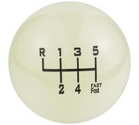 Padaodao 5 Speed Shifter Knob Car Gear Shifter Stick Head Upper Left R Fit Most Vehicle, White and Grey