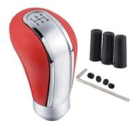 Padaodao 5 Speed Shifter Knob, Red Leather