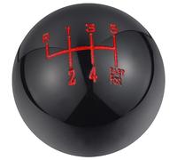 Padaodao 6 Speed Shift Knob Resin Gear Lever Stick Shifter Handle fit Most Manual Automatic Cars SUV Vehicles Trucks, Black