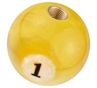 Padaodao Ball Gear Knob Number 1 Shifter Grip Handle for Most Manual Automatic Transmissions Cars SUV Trucks, Yellow