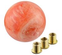 Padaodao Gear Knob Car Lever Shift Handle Stick Knob Replcement for Most Transmission Vehicles SUV Trucks, Orange and Red