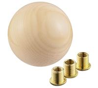 Padaodao Gear Shifter Knob Round Shift Knob Ball Lever Stick Shifter Handle for Most Manual Transmissions Vehicle SUV Truck, Beige