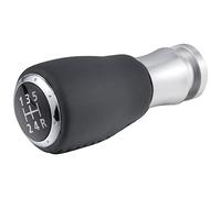 Padaodao Leather Shifter Knobs, 5 Speed Car Gear Shift Handle Acessories Fit for Most Transmission Vehicles SUV Trucks, Black