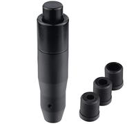 Padaodao Long Gear Knob, Black Aluminum Shifter Grip Head with Button Fit for Most Automotive Vehicles