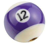 Padaodao Number 12 Gear Knobs Ball Grip Shift Knobs for Most Manual Transmission Vehicles SUV Trucks, Purple and White