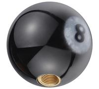Padaodao Number 8 Ball Gear Knob, Vehicle Shifter Grip Handle Knobs for Most Manual Automatic Transmissions Cars SUV Trucks, Black