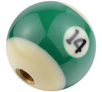 Padaodao Resin Billiard Ball Shift Knob Number 14 Gear Lever Stick Shifter Handle Car Grip Head for Most Manual Automatic Vehicles, Green