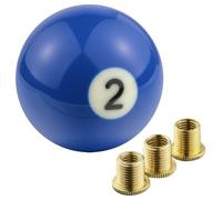 Padaodao Resin Blue Ball Gear Knob Number 2 Billiards Lever Stick Shifter Head for Most Manual Transmission Vehicles SUV Truck Cars