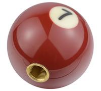 Padaodao Resin Shift Knob Billiards Number 7 Gear Lever Stick Shifter Handle Car Grip Head for Most Manual Automatic Vehicles, Brown