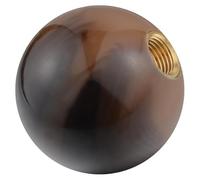 Padaodao Round Gear Knob Lever Stick Shifter Handle Shift Grip Head for Most Manual Transmissions Vehicle SUV Truck Cars, Brown Black Gradient