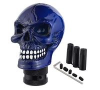 Padaodao Skull Gear Knob Lever Stick Shifter Handle Devil Shift Grip Head Automotive Accessories fit Most Manual Automatic Truck SUV Cars, Blue
