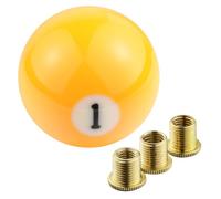 Padaodao Yellow Gear Stick Knob Number 1 Billiards Shift Grip Head Lever Shifter Handle for Most Manual Transmission Vehicles SUV Trucks Cars