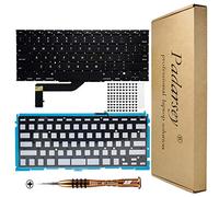 Padarsey New Replacement US Layout Backlit Keyboard Compatible for MacBook Pro 15" A1398 2013 2014 2015 Retina W/Screws with 80pcs Screws + Screwdriver