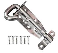 Padbolt Lock Heavy Duty 3.5 Inch Sliding Door Lock Strong Durable Galvanised Security Door Bolt and Gate Lock for Shed Padlock Toolbox Garden Gate Internal Doors and Shed Accessories
