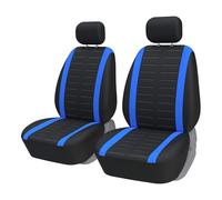 PADCGRK Car Seat Covers Front Pair, for Citroen Hatchback C1 C2 C3, Universal Cover Set for Driver and Passenger Seats, Front Seat and Headrest Covers,A-Blue